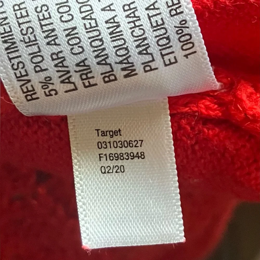 Cat &‎ Jack Toddler Red Knit Dress 12M Christmas Holiday Wear